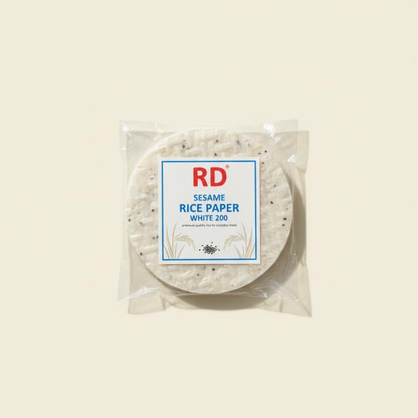 RD Sesame Rice Paper White 200