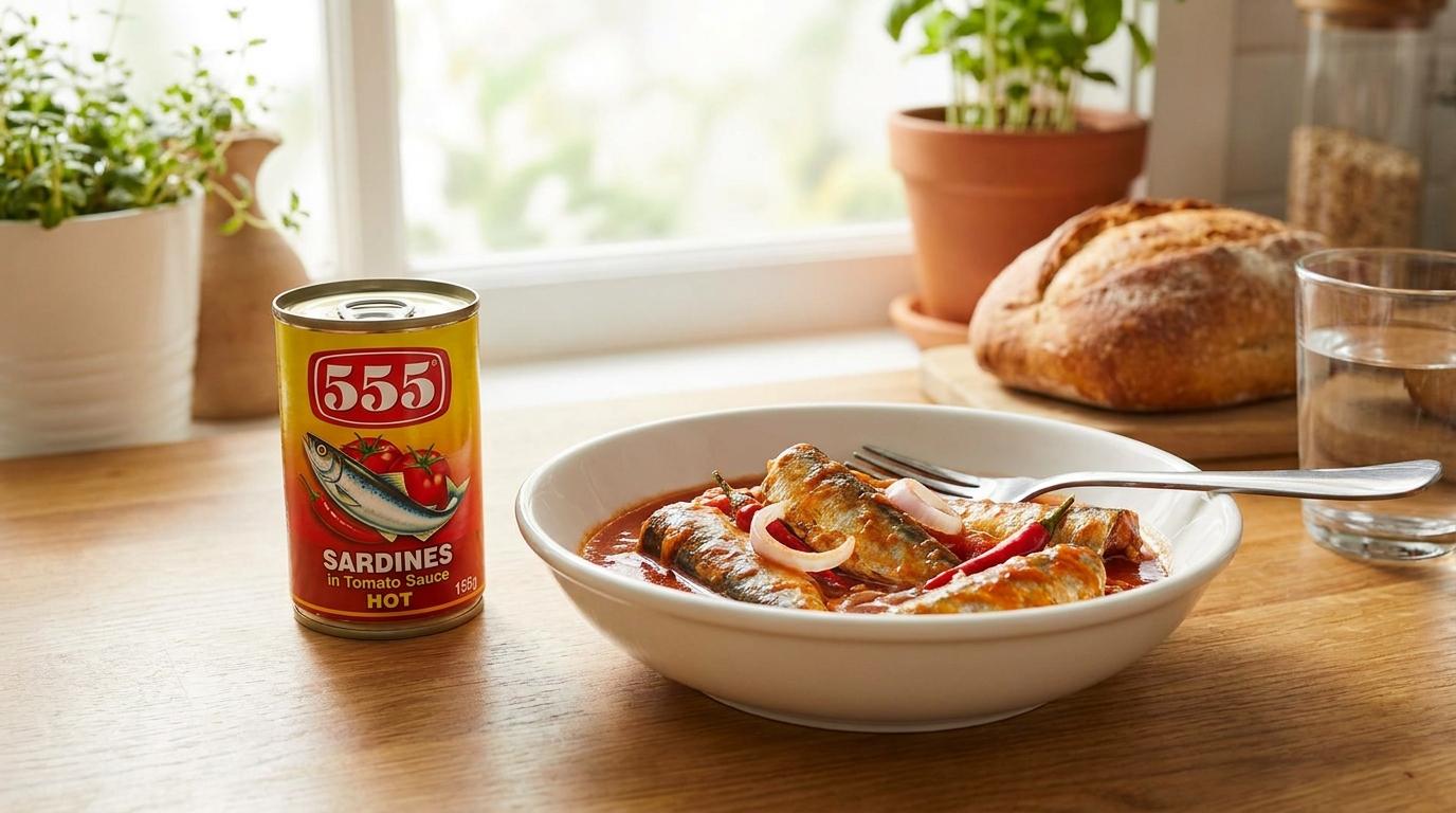 555 Sardines Tmt Hot 155g