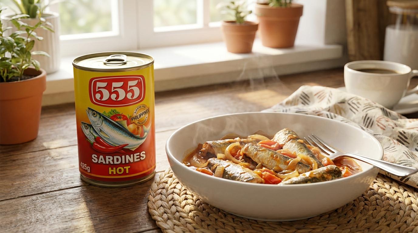 555 Sardines Hot 425g