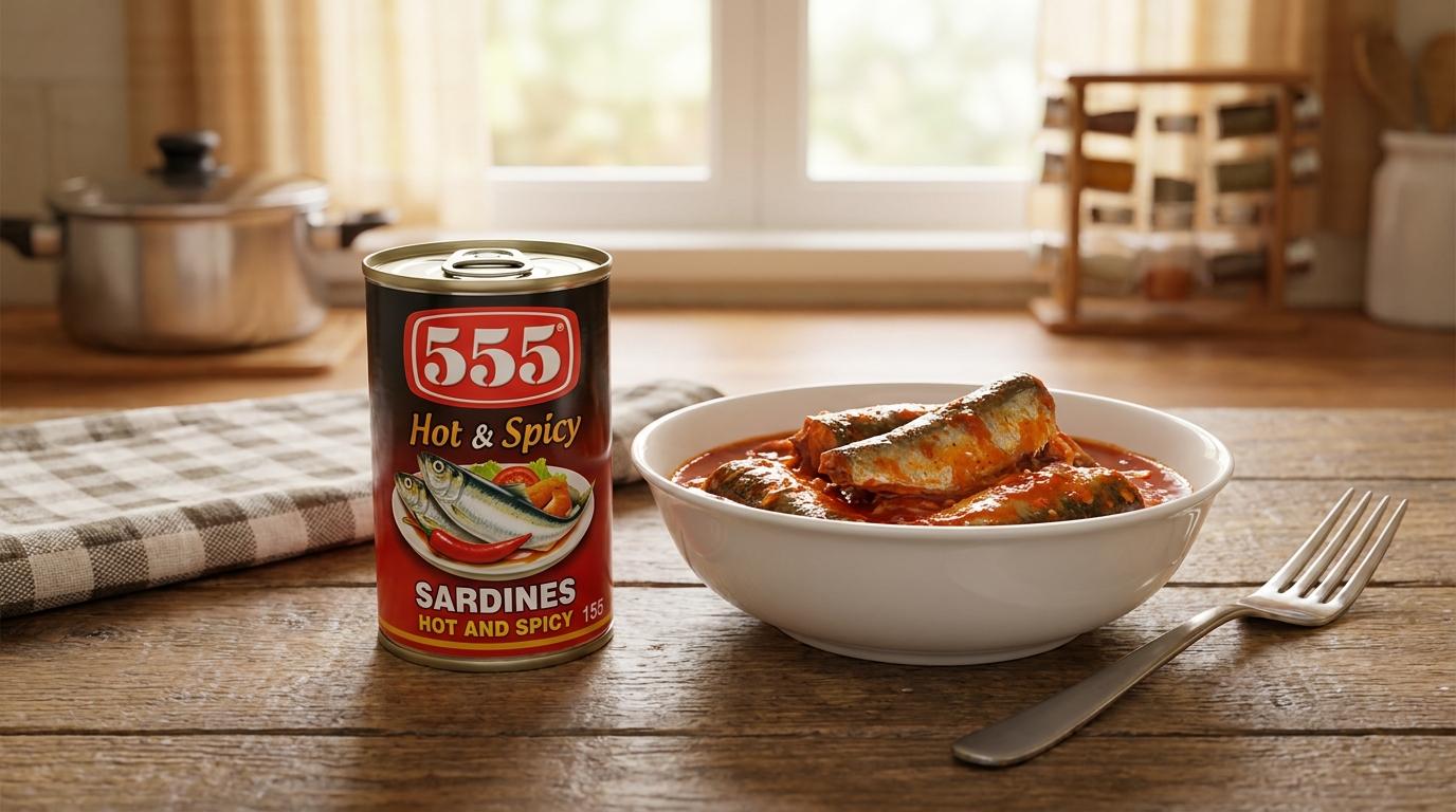 555 Sardines Hot and Spicy 155