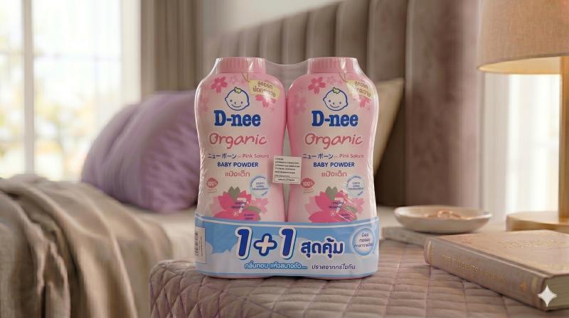 D-nee Baby Powder Pink 1+1 300g