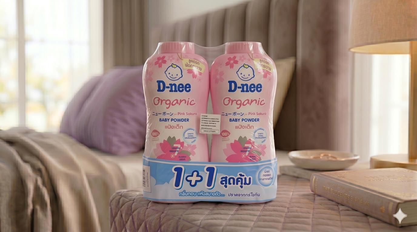 D-nee Baby Powder Pink 1+1 300g